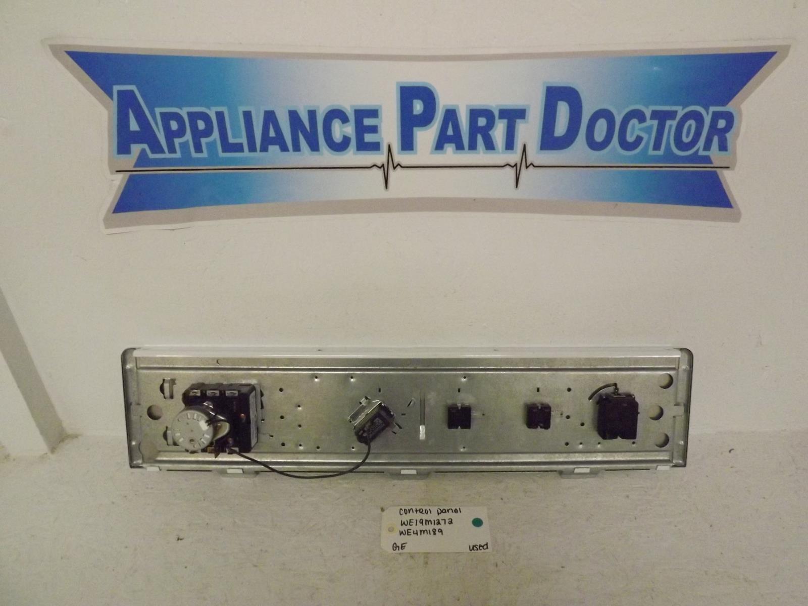 GE Dryer WE19M1272 WE4M189 Control Panel Used GE Dryer WE19M1272 WE4M189 Control Panel Used